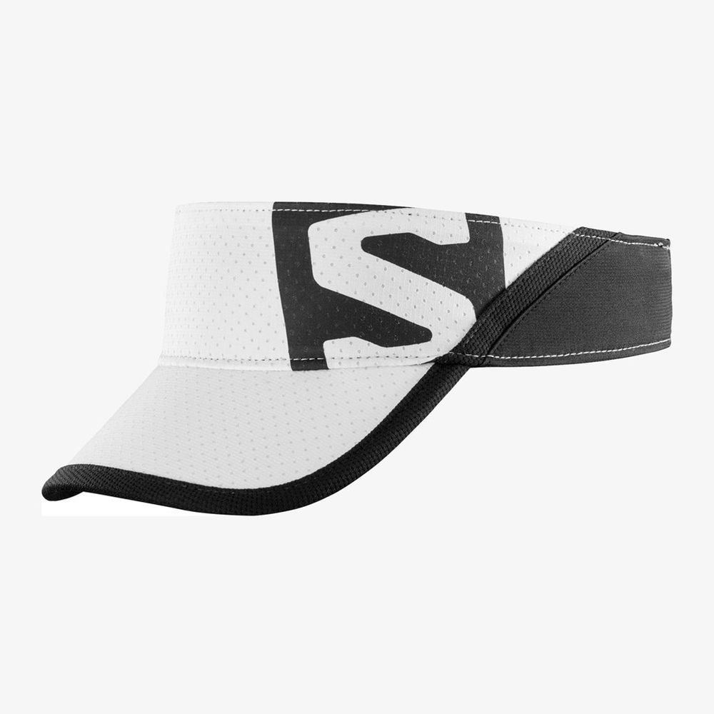 SALOMON XA VISOR Philippines - Men's Visor - White/Black | 230168-EYK